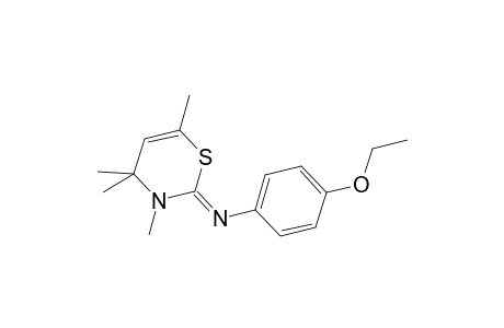 N-(4-Ethoxyphenyl)-N-[(2Z)-3,4,4,6-tetramethyl-3,4-dihydro-2H-1,3-thiazin-2-ylidene]amine