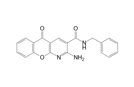2-Amino-5-oxo-5H-N-benzyl-chromeno[2,3-b]pyridine-3-carboxamide
