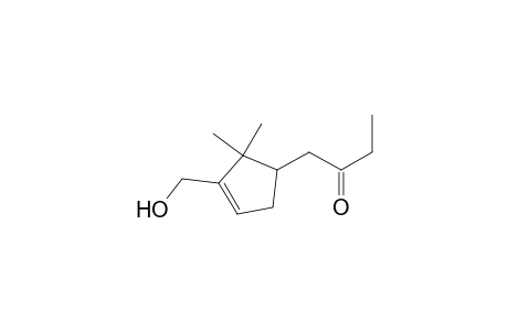 2-Hydroxymethyl-3,3-dimethyl-4-(propionylmethyl)cyclopent-1-ene