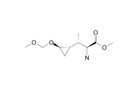 (+)-2-AMINO-3-(2-METHOXYMETHOXY-CYCLOPROPYL)-BUTYRIC-ACID-METHYLESTER