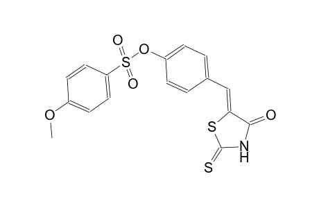 4-[(Z)-(4-oxo-2-thioxo-1,3-thiazolidin-5-ylidene)methyl]phenyl 4-methoxybenzenesulfonate