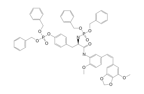 3,4-METHYLENEDIOXY-5,4'-DIMETHOXY-3'-[O,N-(ALPHA)-DI-(BIS-BENZYLPHOSPHORYL)-L-TYROSYL]-AMIDO-Z-STILBENE
