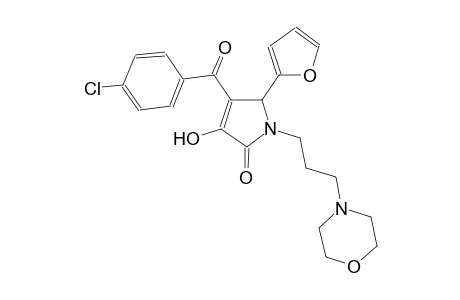 2H-pyrrol-2-one, 4-(4-chlorobenzoyl)-5-(2-furanyl)-1,5-dihydro-3-hydroxy-1-[3-(4-morpholinyl)propyl]-