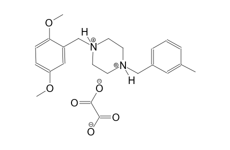 1-(2,5-dimethoxybenzyl)-4-(3-methylbenzyl)piperazinediium oxalate