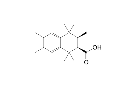 (2RS,3SR)-1,2,3,4-Tetrahydro-1,1,3,4,4,6,7-heptamethylnaphthalene-2-carboxylic acid