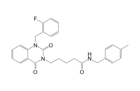 5-(1-(2-fluorobenzyl)-2,4-dioxo-1,4-dihydro-3(2H)-quinazolinyl)-N-(4-methylbenzyl)pentanamide
