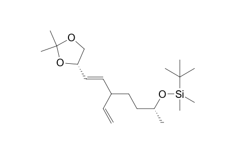 (3E,2S,8R,)-1,2-Isopropylidenedioxy-8-tert-butyldimethylsilyloxy-5-vinyl-3-nonene