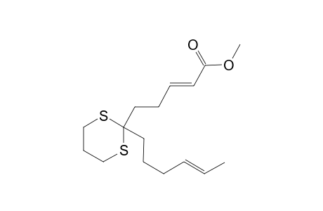2-(4'-Methoxycarbonyl-3'-butenyl)-2-(4"-hexenyl)-1,3-dithiane