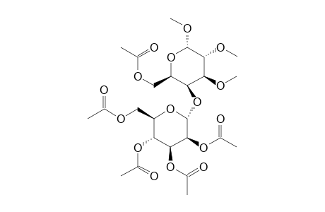 Methyl (2,3,4,6-tetraacetoxy-.alpha.-D-mannopyranosyl)-(1-> 4)-6-acetoxy-2,3-dimethoxy-.alpha.-D-galactopyranoside