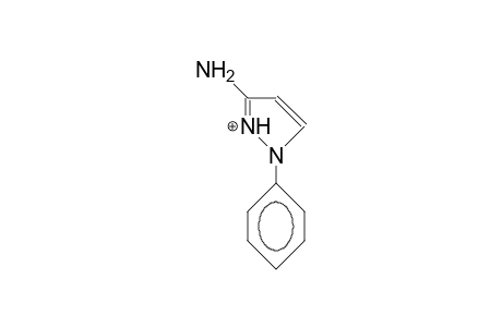 3-Amino-1-phenyl-2-pyrazolium cation