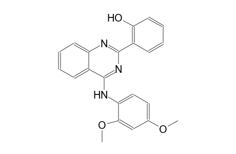 2-[4-(2,4-dimethoxyanilino)-2-quinazolinyl]phenol