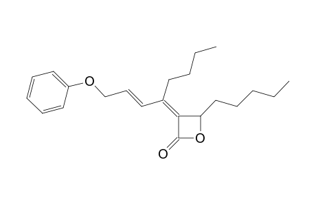 (Z)-.alpha.-(1-(3-Phenoxy-1-(E)-propenyl)pentylidene)-.beta.-(n-pentyl)-.beta.-lactone