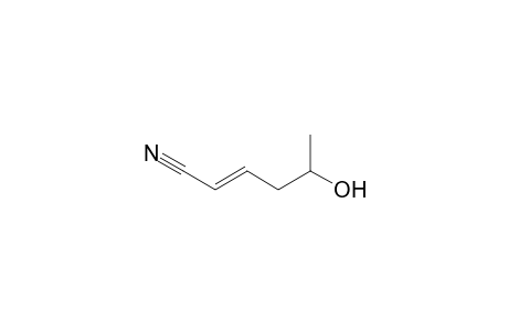 (E)-5-hydroxy-2-hexenenitrile