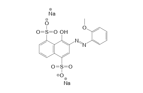 1,5-Naphthalenedisulfonic acid, 4-hydroxy-3-[(2-methoxyphenyl)azo], disodium salt