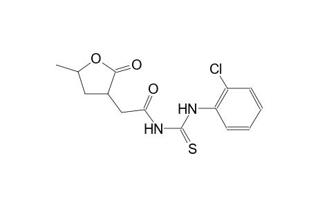 N-(2-chlorophenyl)-N'-[(5-methyl-2-oxotetrahydro-3-furanyl)acetyl]thiourea