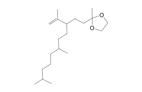 2-(3-isopropenyl-6,10-dimethyl-undecyl)-2-methyl-1,3-dioxolane