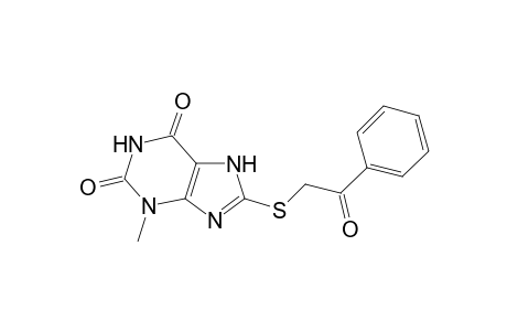 8-Benzoylmethylthio-3-methylxanthine