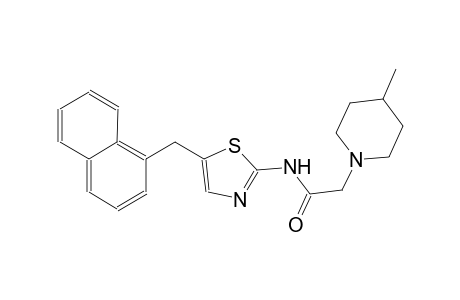 2-(4-methyl-1-piperidinyl)-N-[5-(1-naphthylmethyl)-1,3-thiazol-2-yl]acetamide