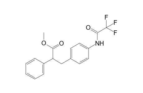 methyl 2-phenyl-3-[4-[(2,2,2-trifluoroacetyl)amino]phenyl]propanoate