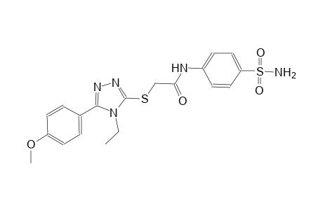 N-[4-(aminosulfonyl)phenyl]-2-{[4-ethyl-5-(4-methoxyphenyl)-4H-1,2,4-triazol-3-yl]sulfanyl}acetamide