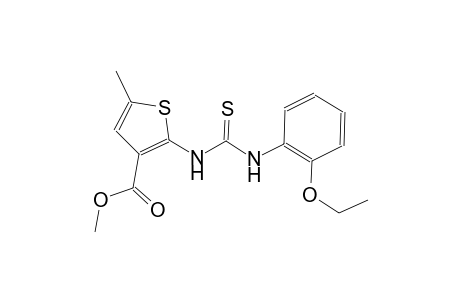 methyl 2-{[(2-ethoxyanilino)carbothioyl]amino}-5-methyl-3-thiophenecarboxylate