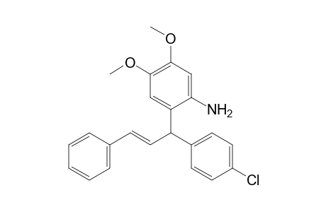 (E)-2-[1-(4-chlorophenyl)-3-phenylallyl]-4,5-dimethoxyaniline