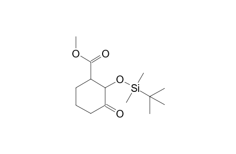 cis,trans-Methyl-2-(tert-butyldimethylsiloxy)-3-oxocyclohexanecarboxylate