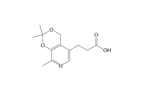 2,2,8-TRIMETHYL-4H-m-DIOXINO[4,5-c]PYRIDINE-5-PROPIONIC ACID