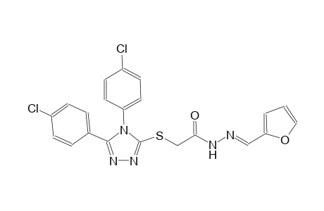 2-{[4,5-bis(4-chlorophenyl)-4H-1,2,4-triazol-3-yl]sulfanyl}-N'-[(E)-2-furylmethylidene]acetohydrazide