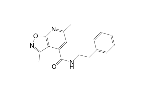 isoxazolo[5,4-b]pyridine-4-carboxamide, 3,6-dimethyl-N-(2-phenylethyl)-