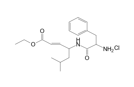 2-(E)-Heptensaeure, (4S)-4-[((R)-phenylalanyl)amino]-6-methyl-, ethylester, hydrochlorid (D-phe-L-DHSOET.HCL)