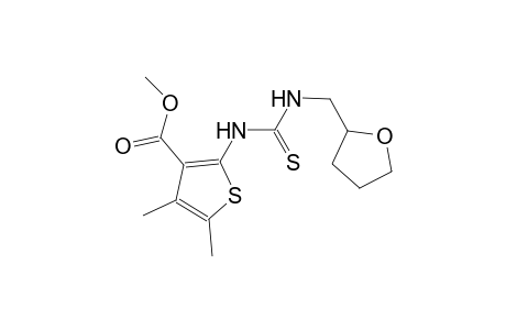 methyl 4,5-dimethyl-2-({[(tetrahydro-2-furanylmethyl)amino]carbothioyl}amino)-3-thiophenecarboxylate