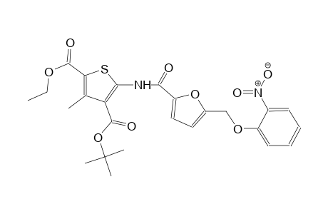 4-tert-butyl 2-ethyl 3-methyl-5-({5-[(2-nitrophenoxy)methyl]-2-furoyl}amino)-2,4-thiophenedicarboxylate