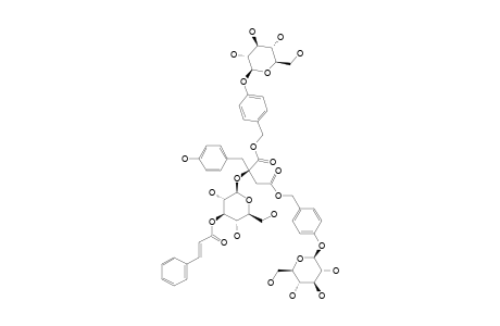 VANDATEROSIDE_III;1,4-BIS-(4',4''-BETA-D-GLUCOPYRANOSYLOXYBENZYL)-2-(BETA-D-GLCUOPYRANOSYL-3-TRANS-CINNAMYLESTER)-2-(PARA-HYDROXYBENZYL)-MALATE