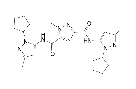 1H-pyrazole-3,5-dicarboxamide, N~3~,N~5~-bis(1-cyclopentyl-3-methyl-1H-pyrazol-5-yl)-1-methyl-