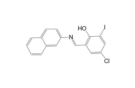 phenol, 4-chloro-2-iodo-6-[(E)-(2-naphthalenylimino)methyl]-