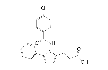 1H-pyrrole-2-propanoic acid, 1-[(4-chlorobenzoyl)amino]-5-phenyl-