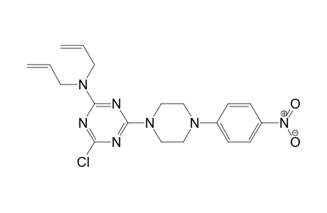 2-Chloro-4-(diallylamino)-6-[4-(4-nitrophenyl)-1-piperazinyl]-1,3,5-triazine