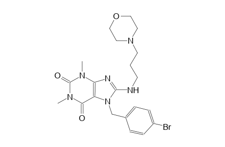7-(4-bromobenzyl)-1,3-dimethyl-8-{[3-(4-morpholinyl)propyl]amino}-3,7-dihydro-1H-purine-2,6-dione