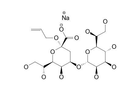 SODIUM-[ALLYL-O-(L-GLYCERO-ALPHA-D-MANNO-HEPTOPYRANOSYL)-(1'->4)-(3-DEOXY-ALPHA-D-MANNO-OCT-2-ULOPYRANOSID]-ONATE
