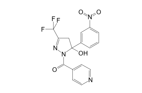1-Isonicotinoyl-5-(3-nitrophenyl)-3-(trifluoromethyl)-4,5-dihydro-1H-pyrazol-5-ol