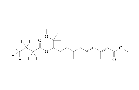 Methyl 10-(heptafluorobutyryloxy)-11-methoxy-3,7,11-trimethyldodecadienoate