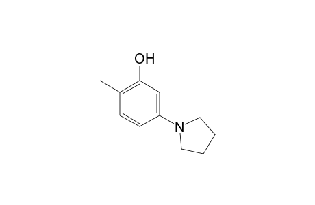 2-methyl-5-(1-pyrrolidinyl)phenol