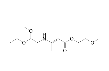 2-Methoxyethyl 3-[(2,2-Diethoxyethyl)amino]but-2-enoate