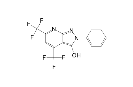2H-Pyrazolo[3,4-b]pyridin-3-ol, 2-phenyl-4,6-bistrifluoromethyl-