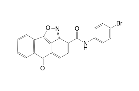 6-Oxo-6H-anthra[1,9-cd]isoxazole-3-carboxylic acid (4-bromo-phenyl)-amide