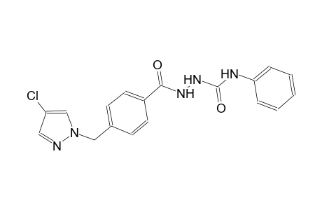 2-{4-[(4-chloro-1H-pyrazol-1-yl)methyl]benzoyl}-N-phenylhydrazinecarboxamide