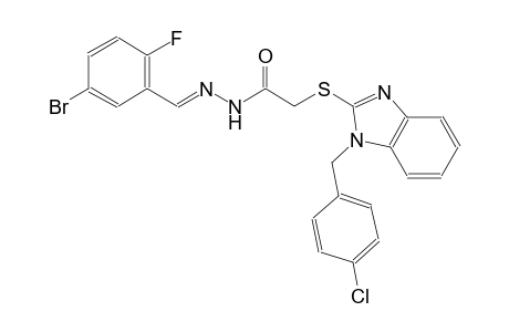 acetic acid, [[1-[(4-chlorophenyl)methyl]-1H-benzimidazol-2-yl]thio]-, 2-[(E)-(5-bromo-2-fluorophenyl)methylidene]hydrazide