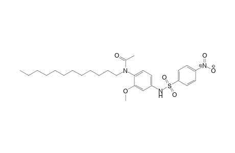 Acetamide, N-dodecyl-N-[2-methoxy-4-[[(4-nitrophenyl)sulfonyl]amino]phenyl]-