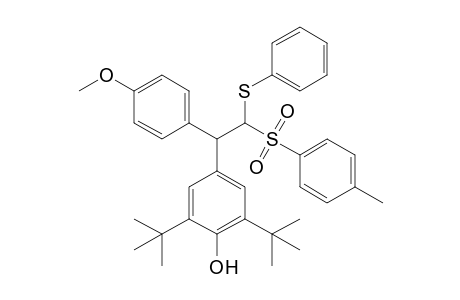 2,6-Di-tert-butyl-4-[1-(4-methoxyphenyl)-2-phenylsulfanyl-2-(toluene-4-sulfonyl)ethyl]phenol